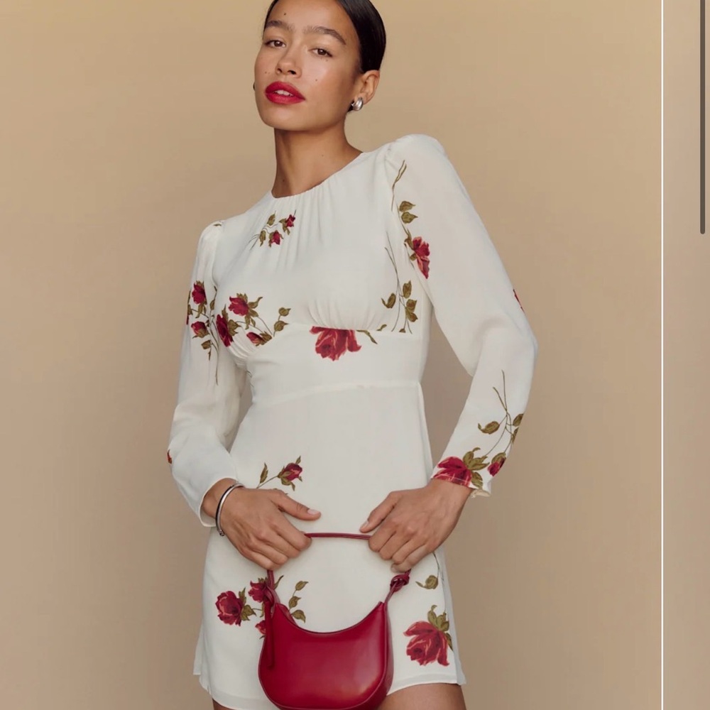 Reformation Laken Dress American Beauty - Size 4 NWOT